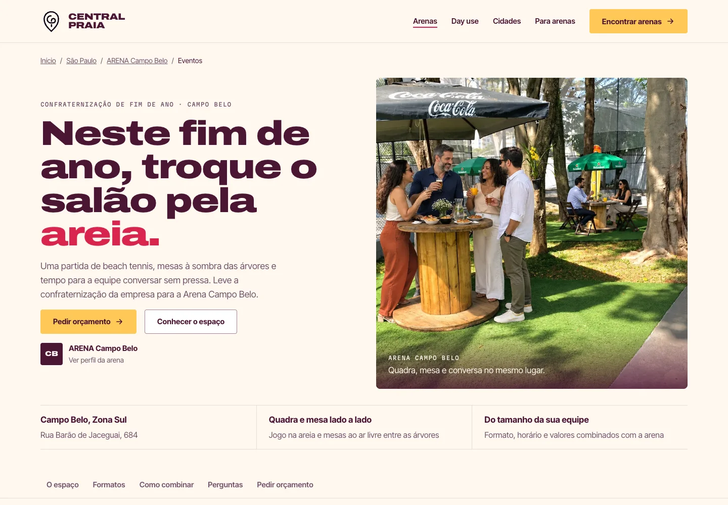 Tela de confraternização da homologação